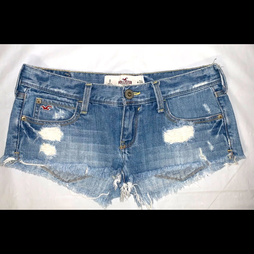 Hollister Low Rise Denim Cutoff Shorts (juniors)